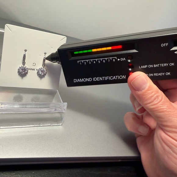 NEW Moissanite 1 Carat Sterling 925 Earrings - Picture 3 of 8